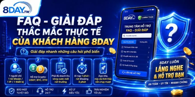 Lời giải đáp chi tiết cho các câu hỏi phổ biến về 8DAY